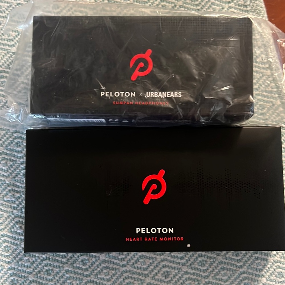 Peloton ear buds and heart rate monitor brand new